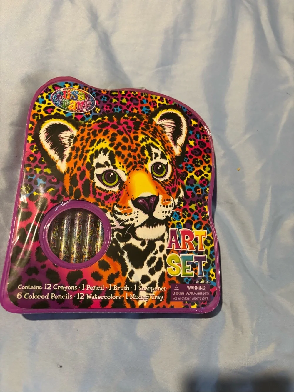 Lisa Frank Art Set Art Set Kids Crayon and Watercolor Kit - Multicolor Leopard D